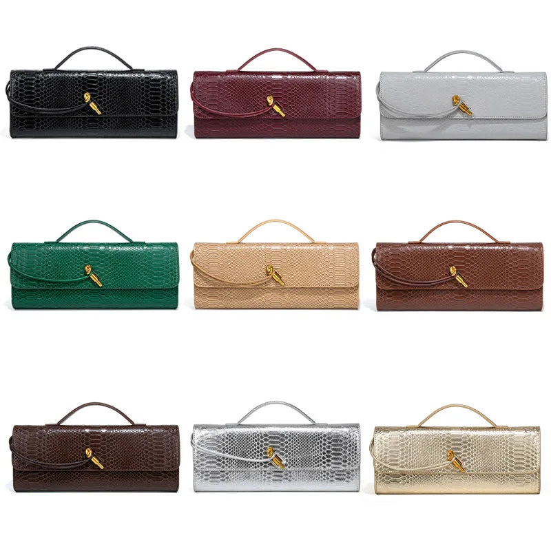 Women Bag Python Pattern Unique Design Top-Handle Bag Cover For Women's Fashionable Outfits And Evening Shoulder Crossbody Bag
