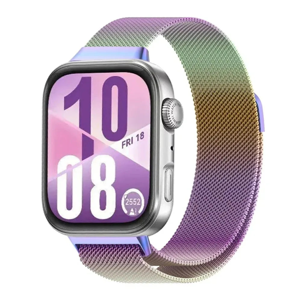 Magnetic Milanese Strap for Huawei Watch Fit 3/4/5 Stainless steel Breathable Wristband for Huawei Watch Fit 4 Pro/5/5 Pro Strap