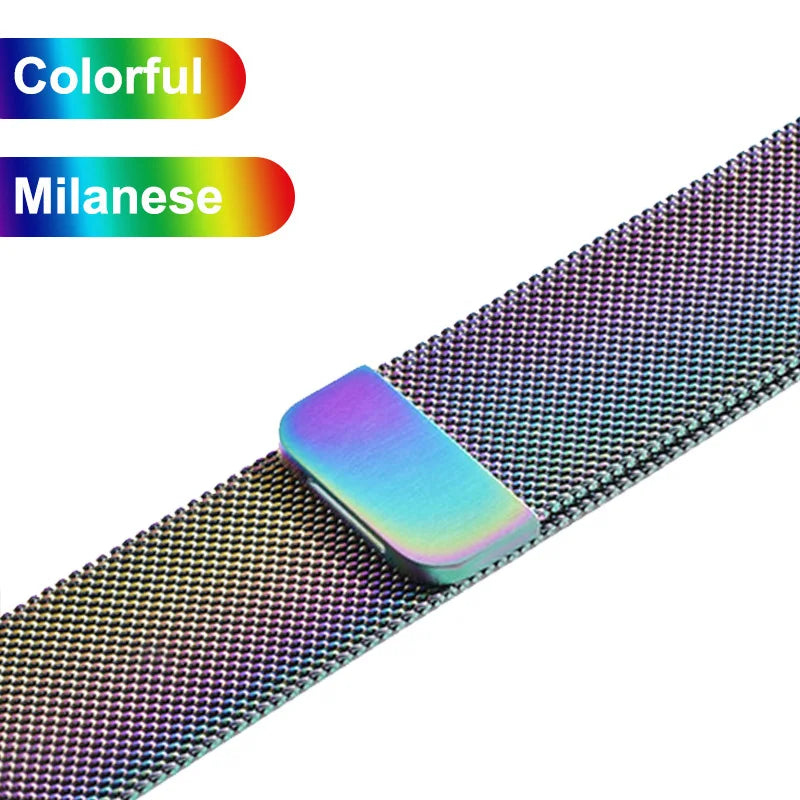 Metal Strap For Samsung Galaxy Watch 4 5 6 Active 2 40mm 44mm Band Watch 3 4 Classic Milanese Magnetic Loop Replacement Bracelet