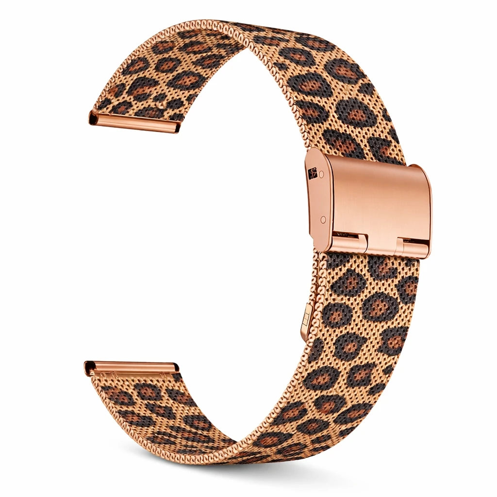 Universal Milanese Watchband 18mm 20mm 22mm Silver Gold Metal Stainless Steel Strap Band Replacement Bracelet For Smart Watch