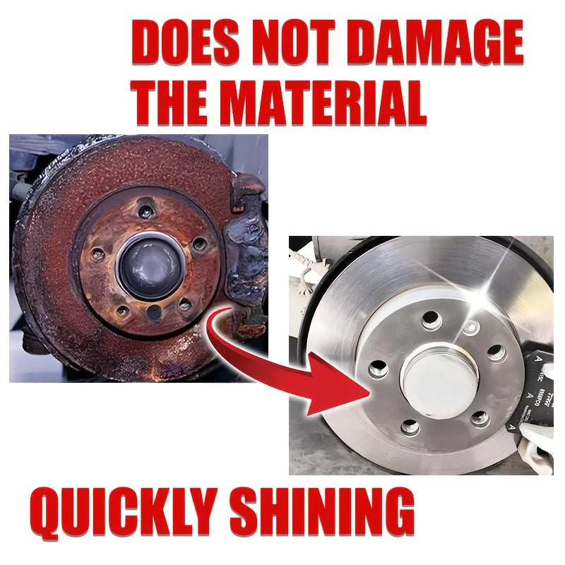 Farienne Car Brake Disc Rust Remover, 100% Effective Noise Reduction, Full Metal Polishing Agent & Wheel HUB Spray