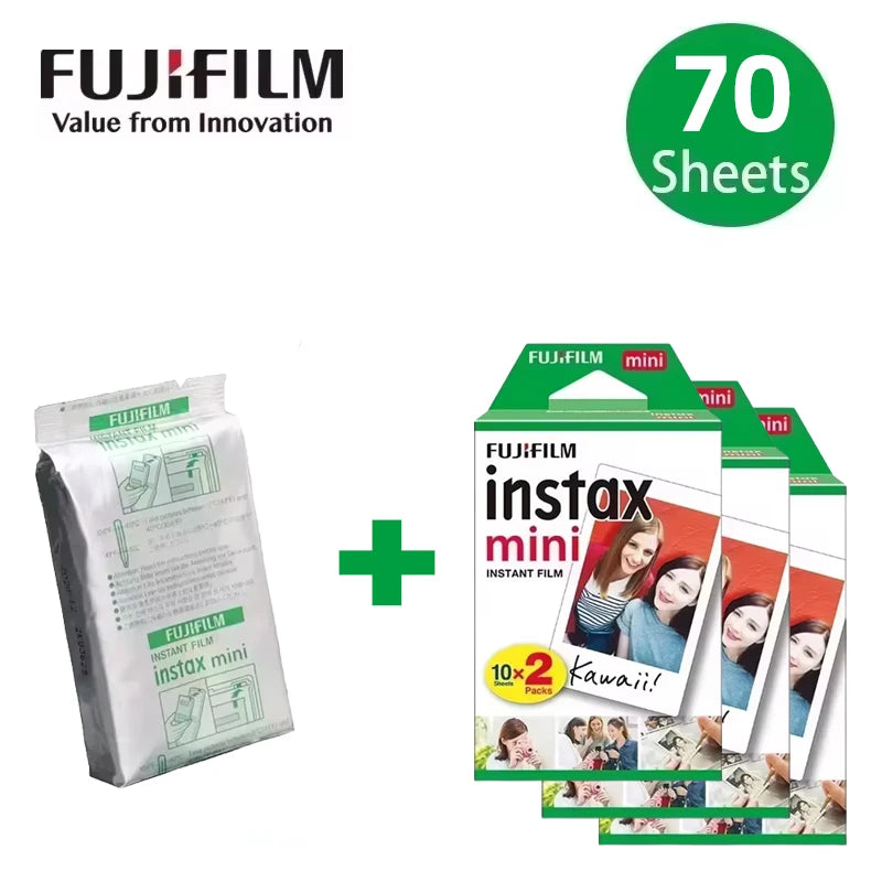 Fujifilm Instax Mini Instant Film 10/20/30/40/50/60/70/80/100/200 Sheets For Instant Mini Camera mini11 12 9 90 White Edge Films