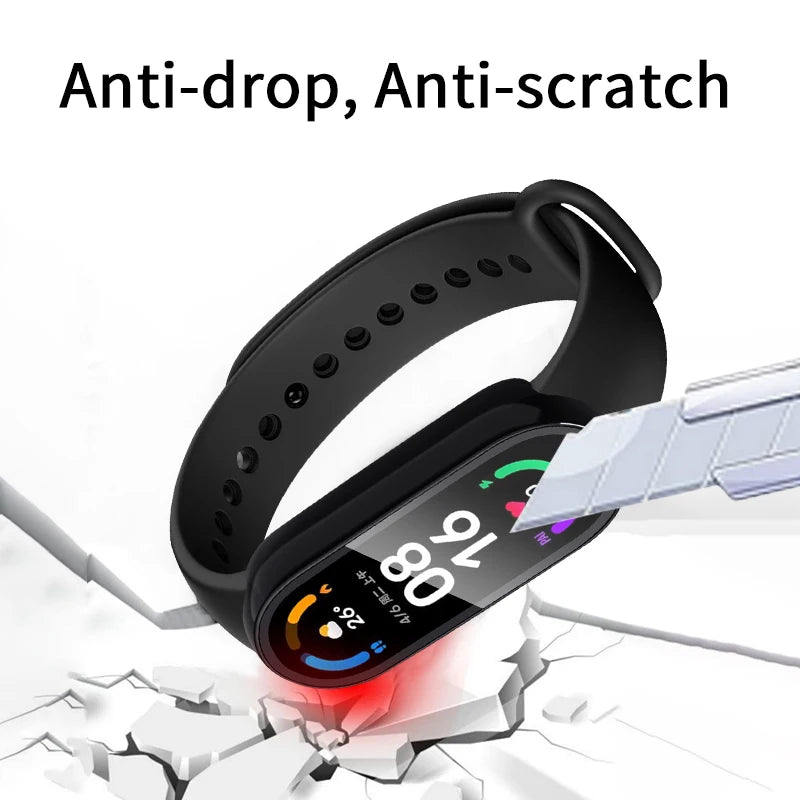 2in1 Case Screen Protector for Xiaomi Mi Band 10 9 8 7 6 5 4 3 Case+Film Full Coverage Protective Cover for Miband 6 7 band 5