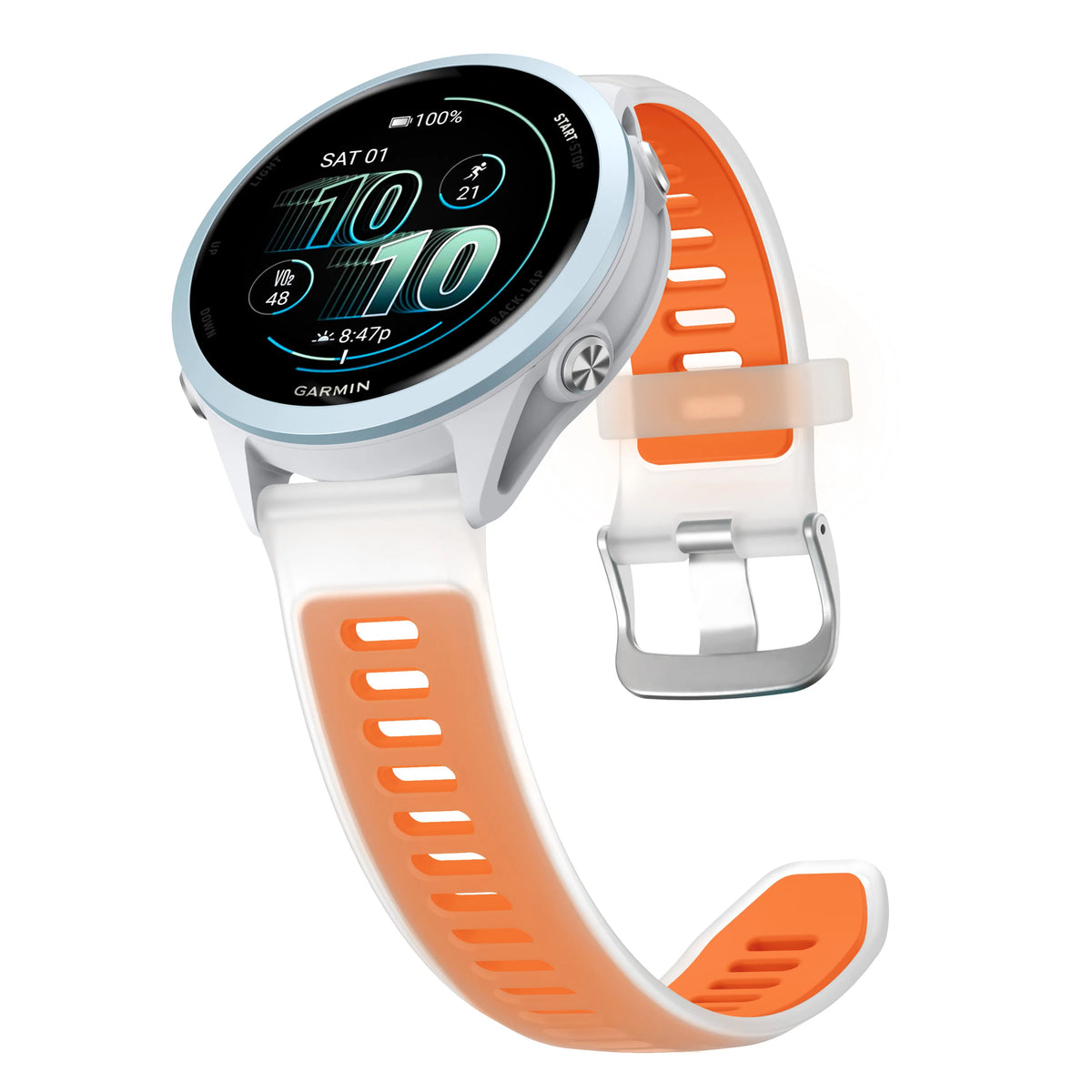 18/20/22mm Silicone Strap for Garmin Forerunner 170 70 165 265 55 245 570 47/42mm Bracelet Garmin Venu 4 45/41mm/Active 6 5 Band