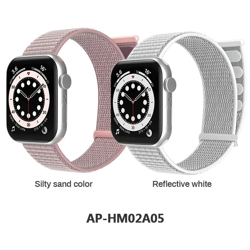 2 Packs Nylon Bands Compatible with Apple Watch 38mm 40mm 41mm 42mm 44mm 45mm 49mm for IWatch Series 9/8/7/6/5/4/3/2