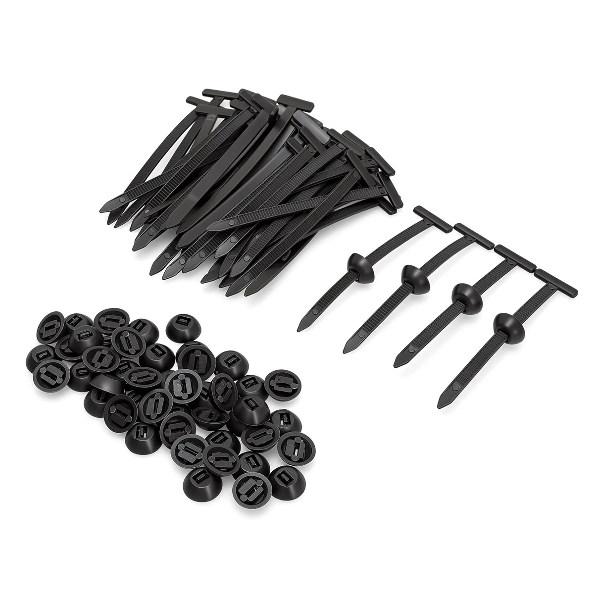Nylon Universal Cable Tie Buckle Heavy Duty Self-Locking Nylon Zip Ties with Button Fixion Tools for Car Repair Cable Ties Tool