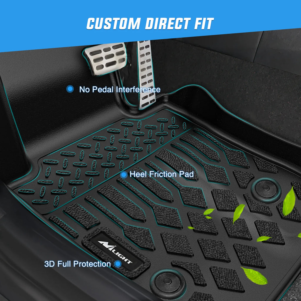 Nilight All-Weather TPE Floor Mats for Honda CRV (CR-V) 2012 2013 2014 2015 2016 2017 2018 2019 2020 2021 2022 2023 2024 2025,Custom Fit Waterproof Anti-Slip Floor Liners, Car Interior Protection Heavy Duty Floor Liners
