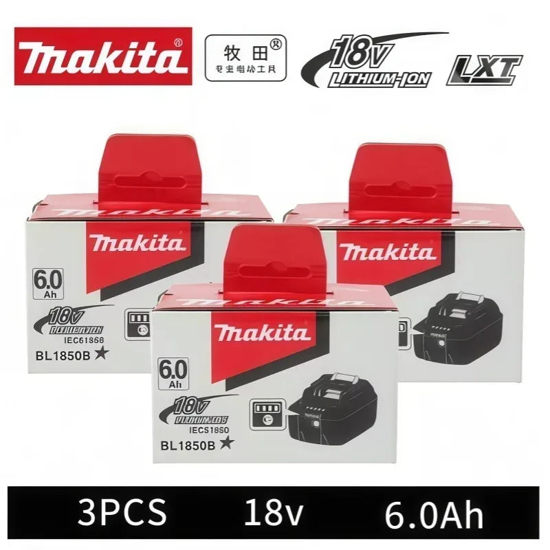 100% Genuine 18V Makita 6Ah Makita Battery BL1840 BL1830B BL1850B  Replacement Lithium Battery