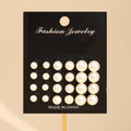 104 Pcs/Set Fashion Metal Pearl Zircon Earrings  Butterfly Necklaces Bracelets Rings Combinations Jewelry Sets For Women's Gifts