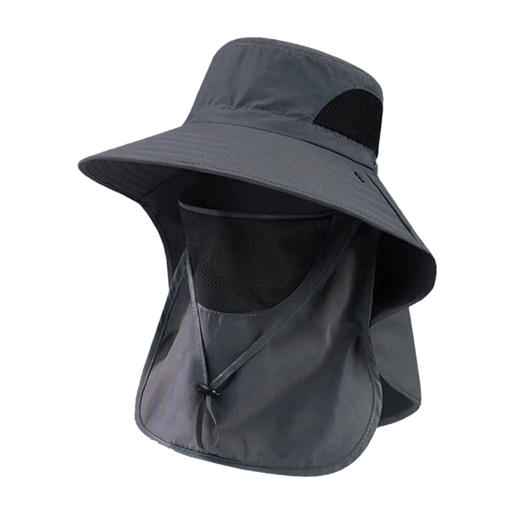 Sun Fishing Hat Women's Bucket Hat with Neck Cover Breathable Wide Brim Summer UV Protection Hat for Travel Holiday Beach