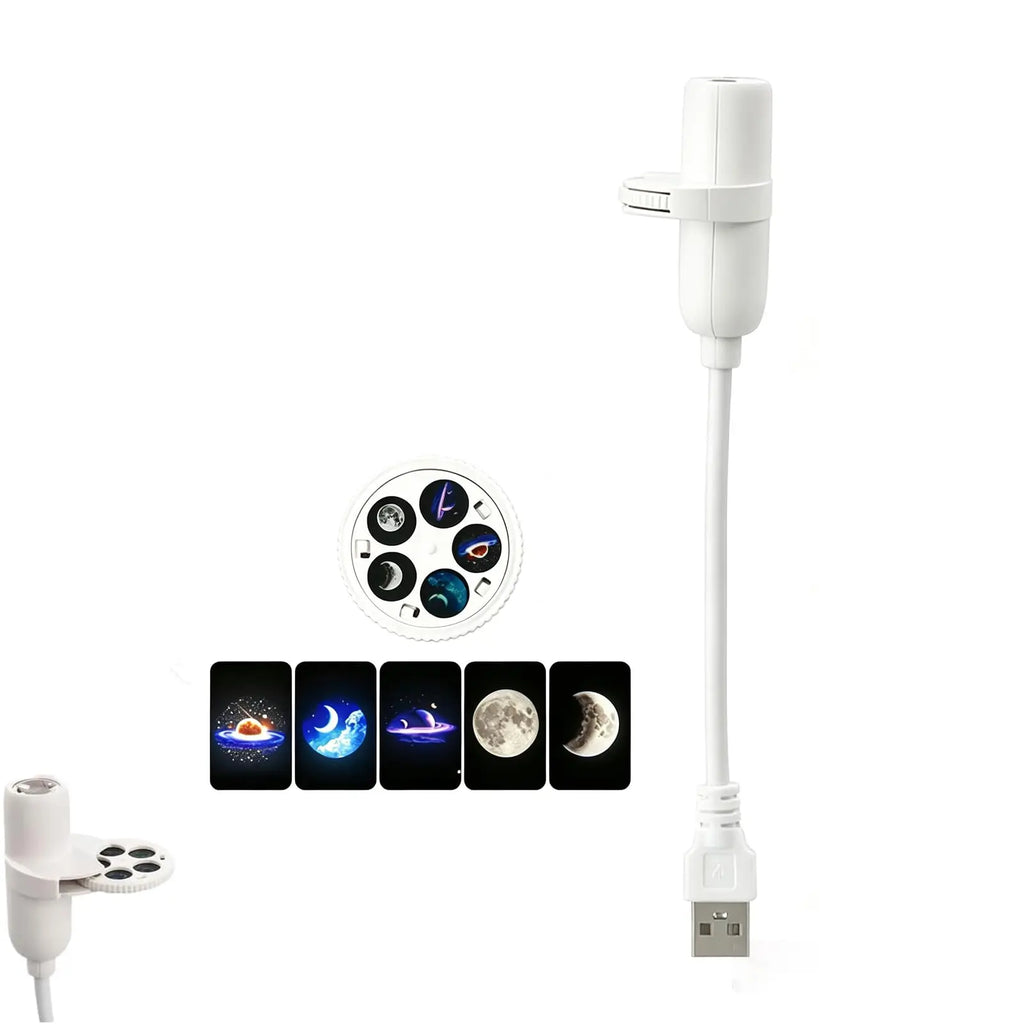 Mini USB Galaxy Star Projector Light 360° Adjustable Night Light Atmosphere Lights For Bedroom Romantic Night Birthday Party Use