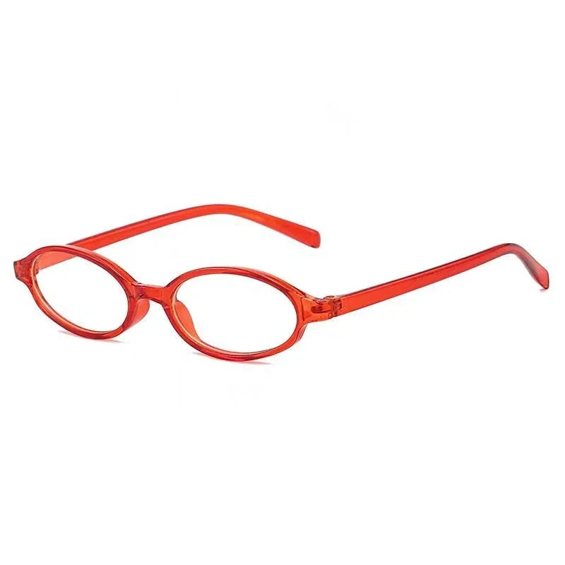 Unisex Small Frame Minus Diopter Eyeglasses Fashion Oval High Definition Myopia Eyewear Ultra Light Near Sight Goggle 0 To -4.0