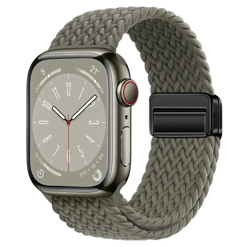 Nylon strap For Apple watch 11 10 42mm 46mm 9 8 7 45mm 41mm Ultra 3/2/1 49mm Magnetic wristband For iWatch 6 5 4 3 SE 44mm 40mm