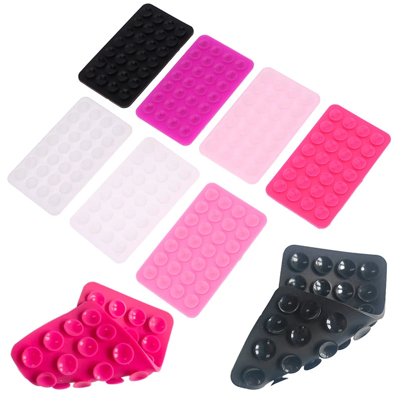 1pcs Backed Adhesive Sucker Pad For Fixed Pad Double Single Side Silicone Suction Pad For Mobile Phone Fixture Suction Cup