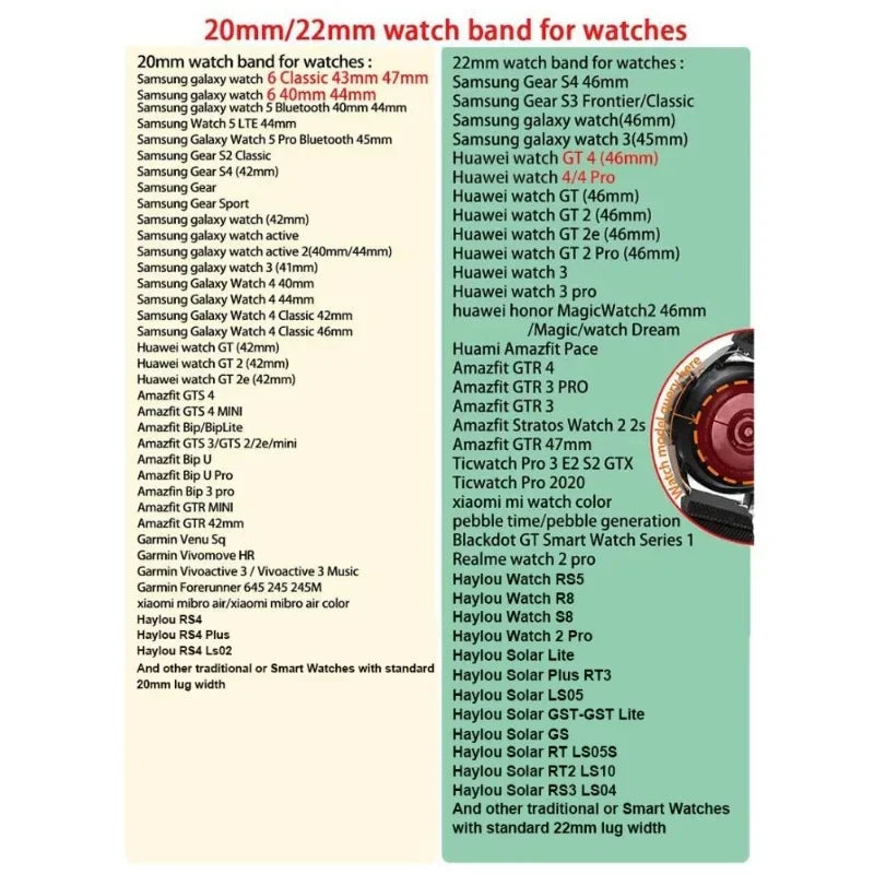 20mm 22mm Nylon Strap for Samsung Galaxy Watch 5 Pro Watchband for Galaxy Watch 7 6 40 44mm Watch 4 42 46mm ReplacementWristband