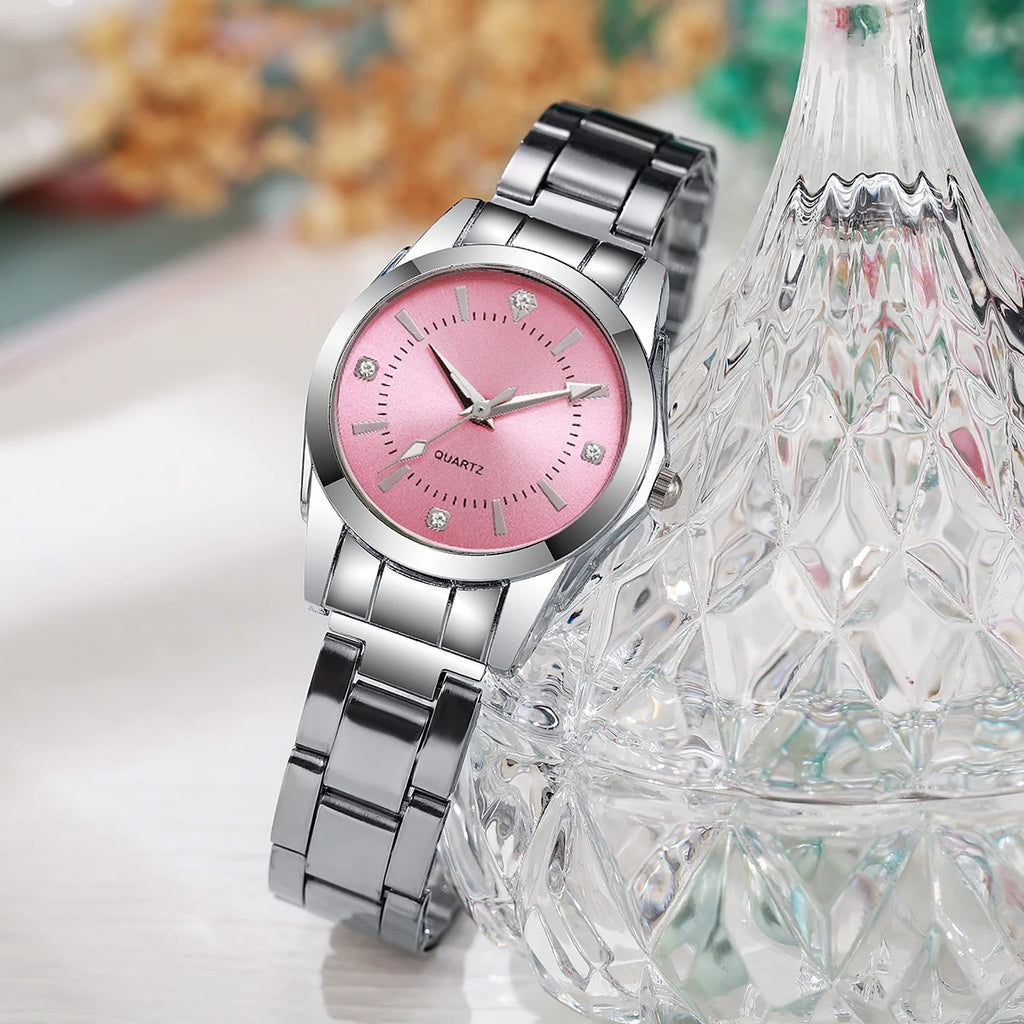 Fashion Rhinestone Women Watches Casual Quartz Wrist Watches For Ladies Clock Reloj Mujer（Without box）