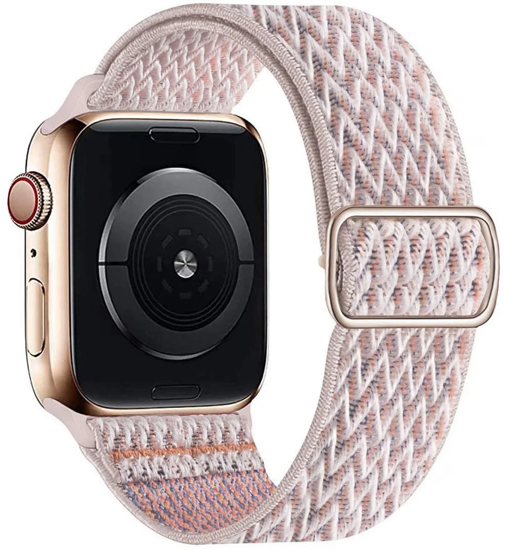 Scrunchie Strap for Apple Watch Band 45mm 44mm 40mm 41mm Adjustable Nylon Bracelet iWatch Series Ultra 3 4 5 SE 6 7 8 9 10 11