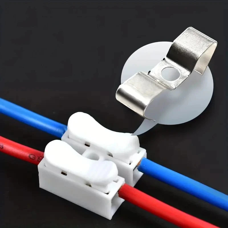 5PCS-30PCS 1/2/3P CH-1 CH-2 CH-3 Spring Wire Quick Connector Electrical Crimp Terminals Block Splice Cable Clamp Fit Led Strips