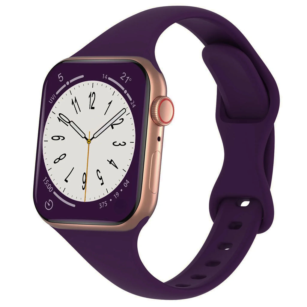 Silicone loop For Apple Watch Band 45mm 44mm 40mm 41mm 49mm Elastic Belt bracelet iWatch series ultra 5/4/3/SE/6/7/8 Strap