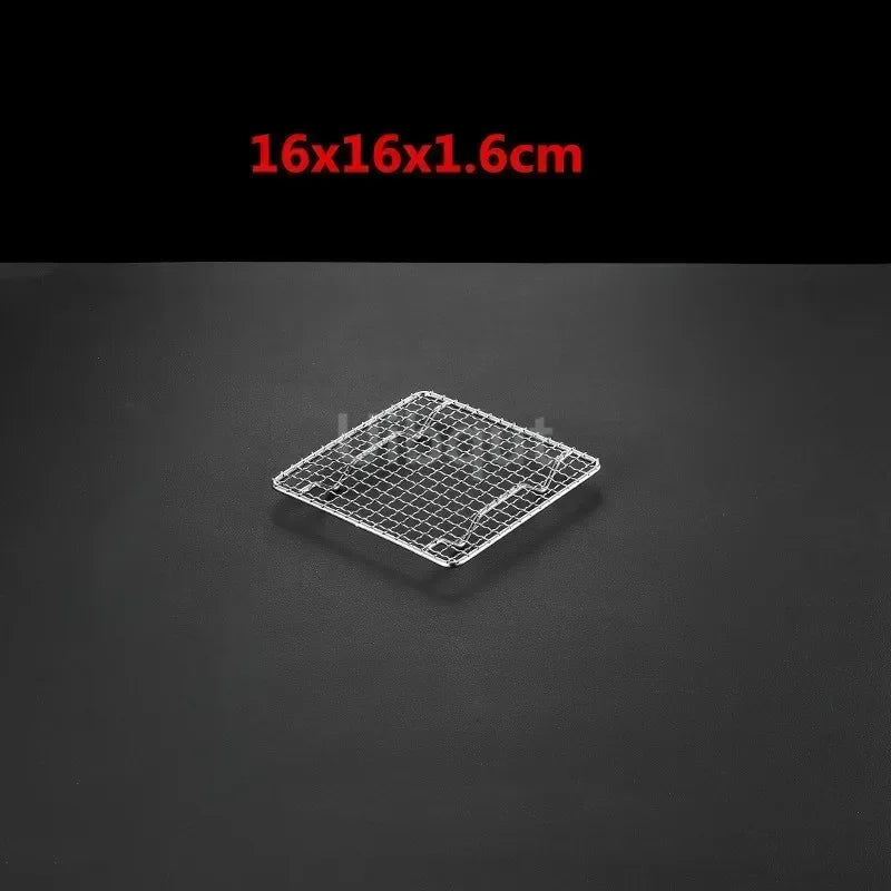 square bbq net rack meshes stainless steel 304 BBQ grill Mesh Rectangular Baking rack with Foot leg Drainage Cake Drying Frame