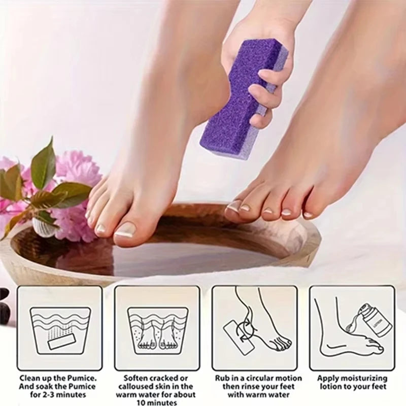2-in-1 Pumice Stone And Foot Scrubber Callus Remover Hard Skin Dead Skin Removal for Feet Heels Hands And Body