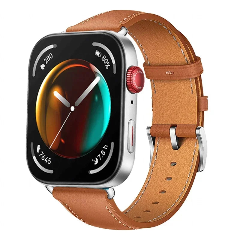 Strap For Huawei Watch Fit 3 Smartwatch Band Replacement Wristband retro Genuine Leather Bracelet For Huawei Fit 2 Accessories