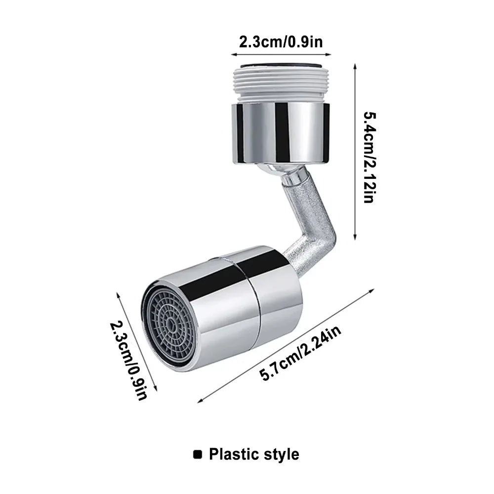 720° Universal Rotating Faucet Aerator Splash Proof Water Saving Extender ABS Bathroom Sink Nozzle Adapter Multi-D
