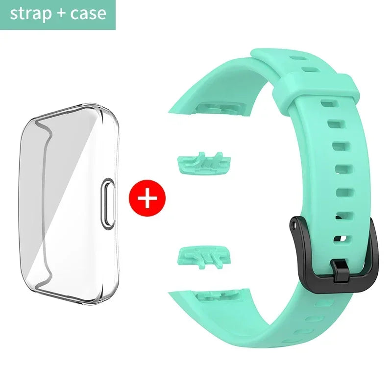 Silicone Strap For Huawei Band 6 /6 Pro Strap Smart Watch Adjustable Wristband Replacement Correa Bracelet Honor Band 6 Strap