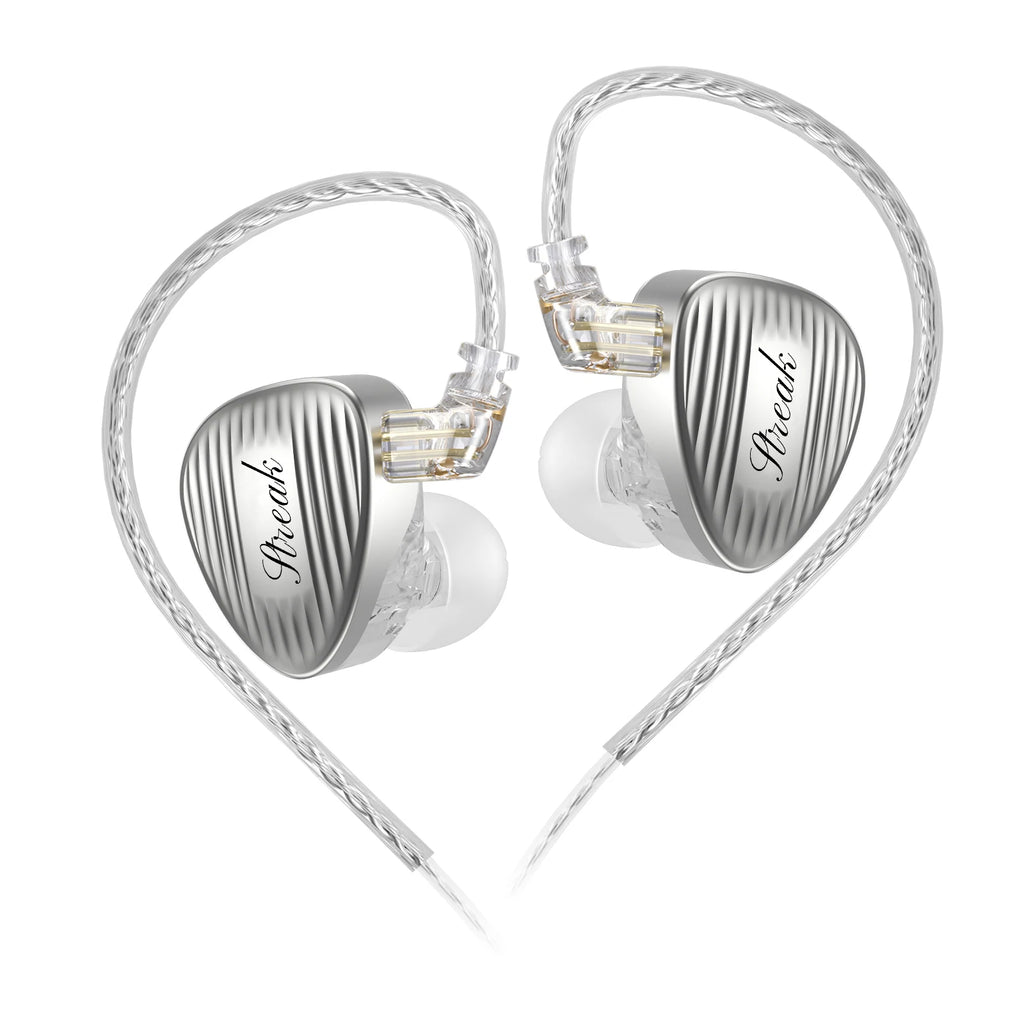 GK Streak Hi-Fi In-Ear Monitors KUN  Dynamic + Micro Planar Dual-Driver Earphones with Detachable Cable GK-KUNTEN Upgraded