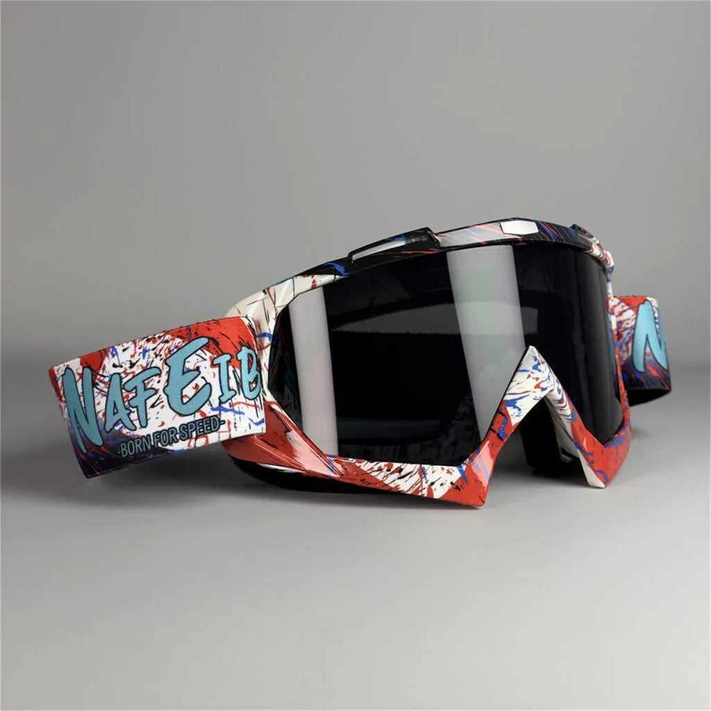 Latest Motorcycle Goggles for Men. Off-road Sunglasses. Safety Protection. MX Night Vision Helmet Visor. Retro Driving Glasses.