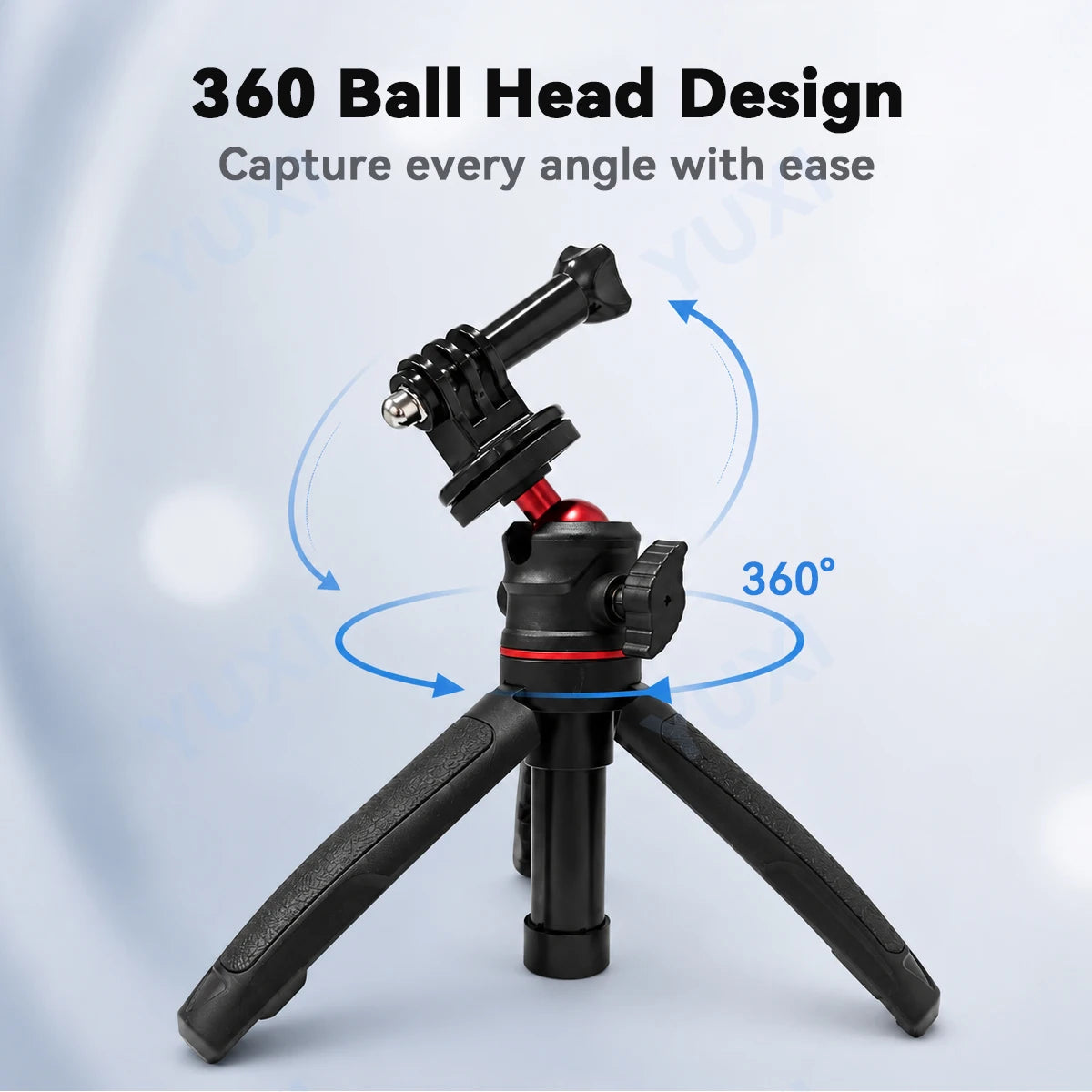 Mini Extendable Tripod Selfie Stick for DJI Osmo Pocket 4/3 Action6/5Pro/4 Insta360 X5/X4 Ace Pro 2 GoPro 13 Ballhead Mount Grip