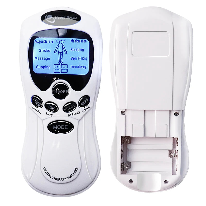 Electric Dual Output Tens Massage Machine Electrical EMS Muscle Stimulator Full Body Pulse Massager Acupuncture Digital Machine