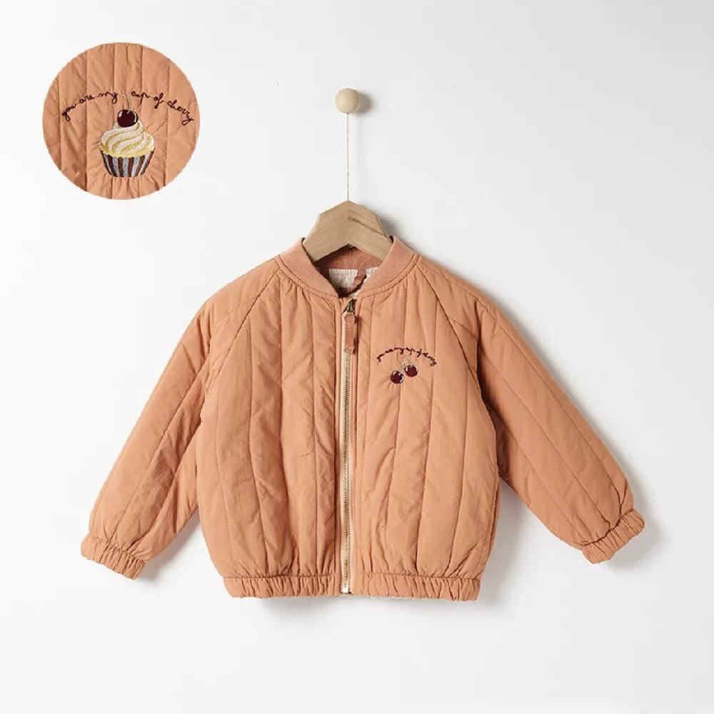 1-6Y Kids Clothing Spring Thickened Down Cotton Girl Jacket Baby Children Warm Coat Toddler Kids Outwear Children Clothes Winter