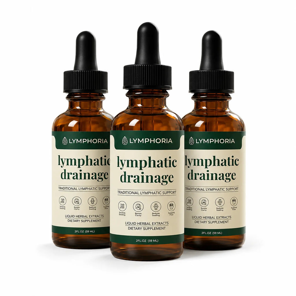 Lymphatic Support Drops Natural Herbal Extract Gentle Liquid Formula Circulation Care Swelling Discomfort Relief for Adults