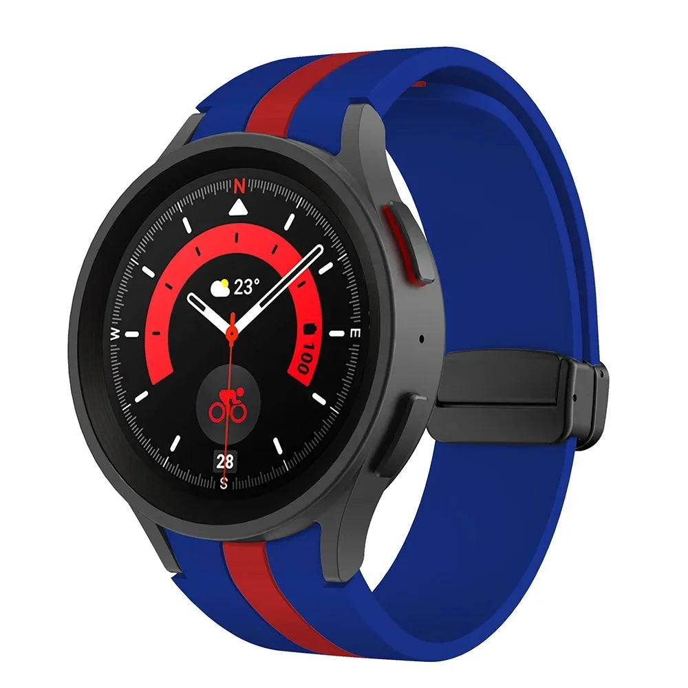 Silicone Strap for Samsung Galaxy Watch 5 Pro 45mm Galaxy Watch 6 5 4 44mm 40mm Magnetic Buckle Band For Watch 6 Classic 43 47mm