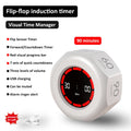 Flip Timer Mini Visual Timer Gravity Sensor Timer 90-Minute 7 Preset Time Management Tools for Home School Study Office Kitchen