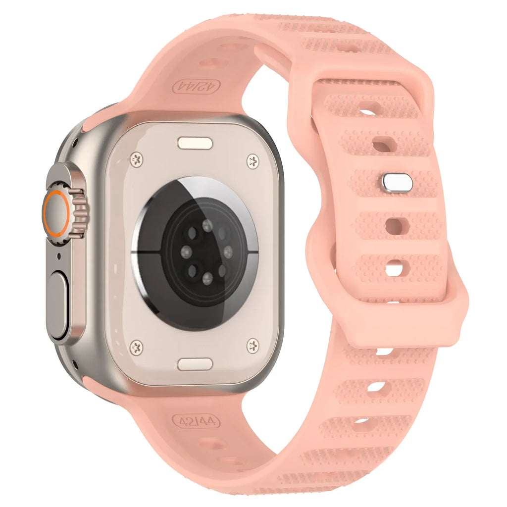 Silicone Strap for Apple Watch Band series 10 42mm 46mm 9 8 7 41 45mm ultra2 49mm 44 40 38 42mm Correa Band for Iwatch 6 SE 5 4