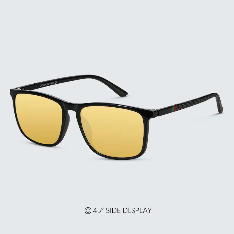 Night Vision   Yellow Lens Anti-Glare Goggle Night Driving Sunglasses Eyewear  UV400