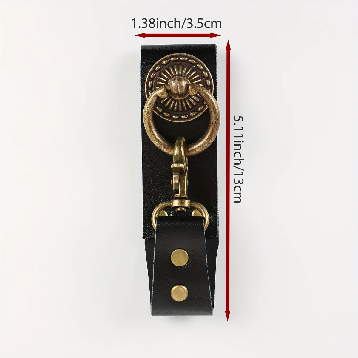 Medieval Steampunk Belt Mug Hanger, Viking Knight Cup Strap Holder with Metal Finish and Keyring Clasp, for Cosplay