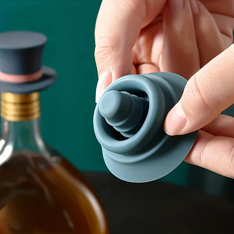Magic Hat Wine Bottle Stopper Seal Cork Cover Silicone Wine Bottle Stopper Kitchen Tools