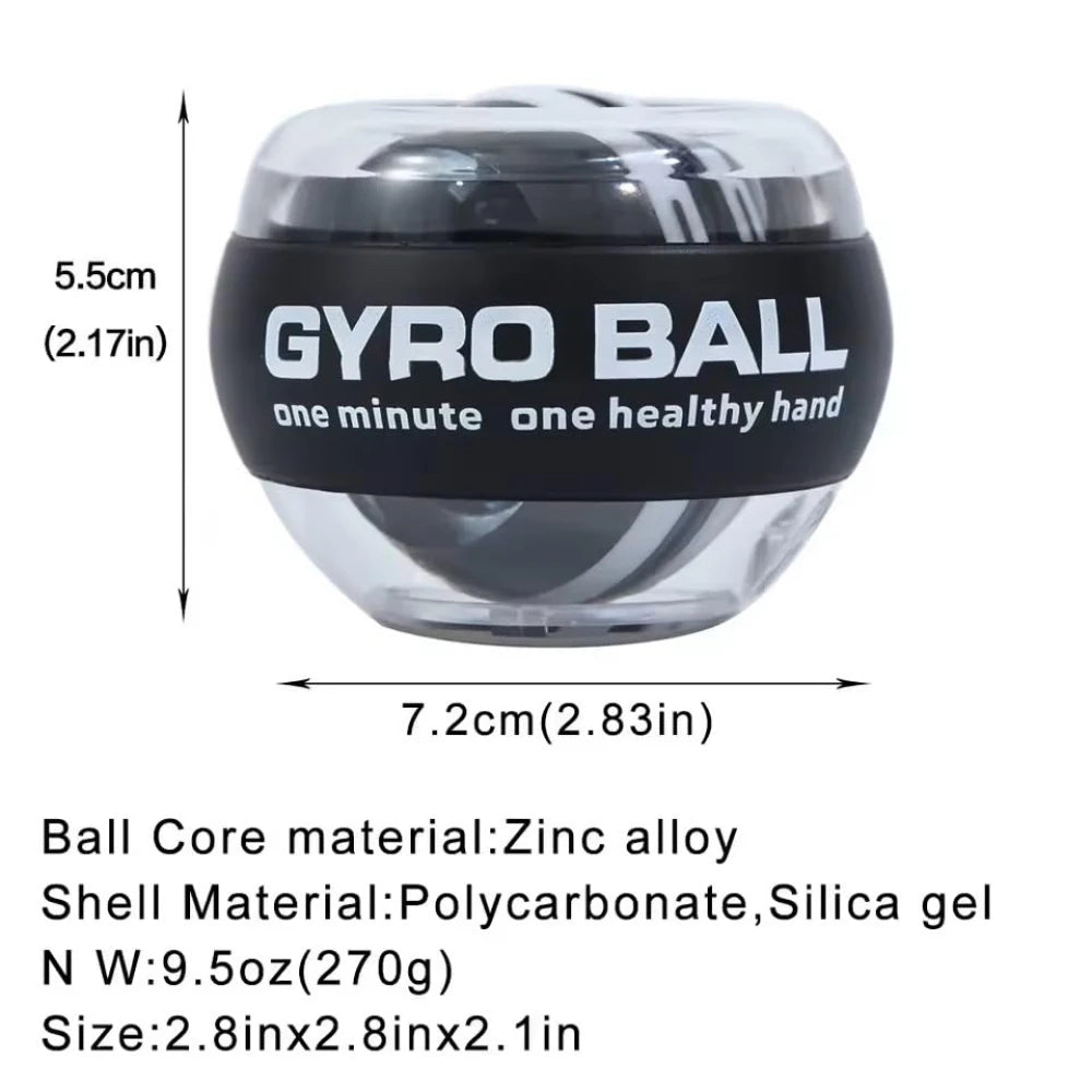 Portable Self-lifting Wrist Gyro Grip Ball Forearm Trainer Strength Exerciser to Build Arm and Finger Muscles