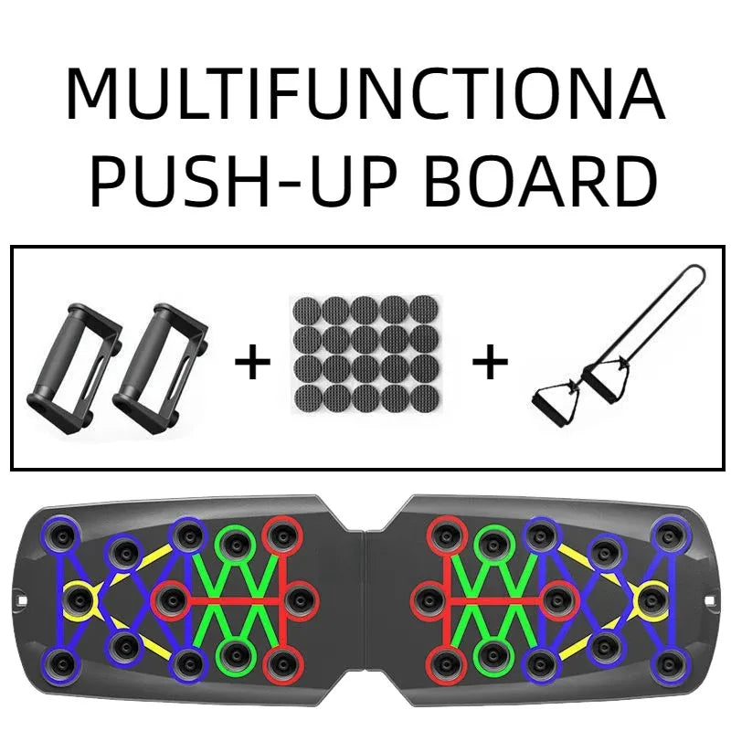 Portable Multifunctional Push-up Board - Fitness and Muscle Training Device Home Workout Set Foldable Push Up Bar Resistance
