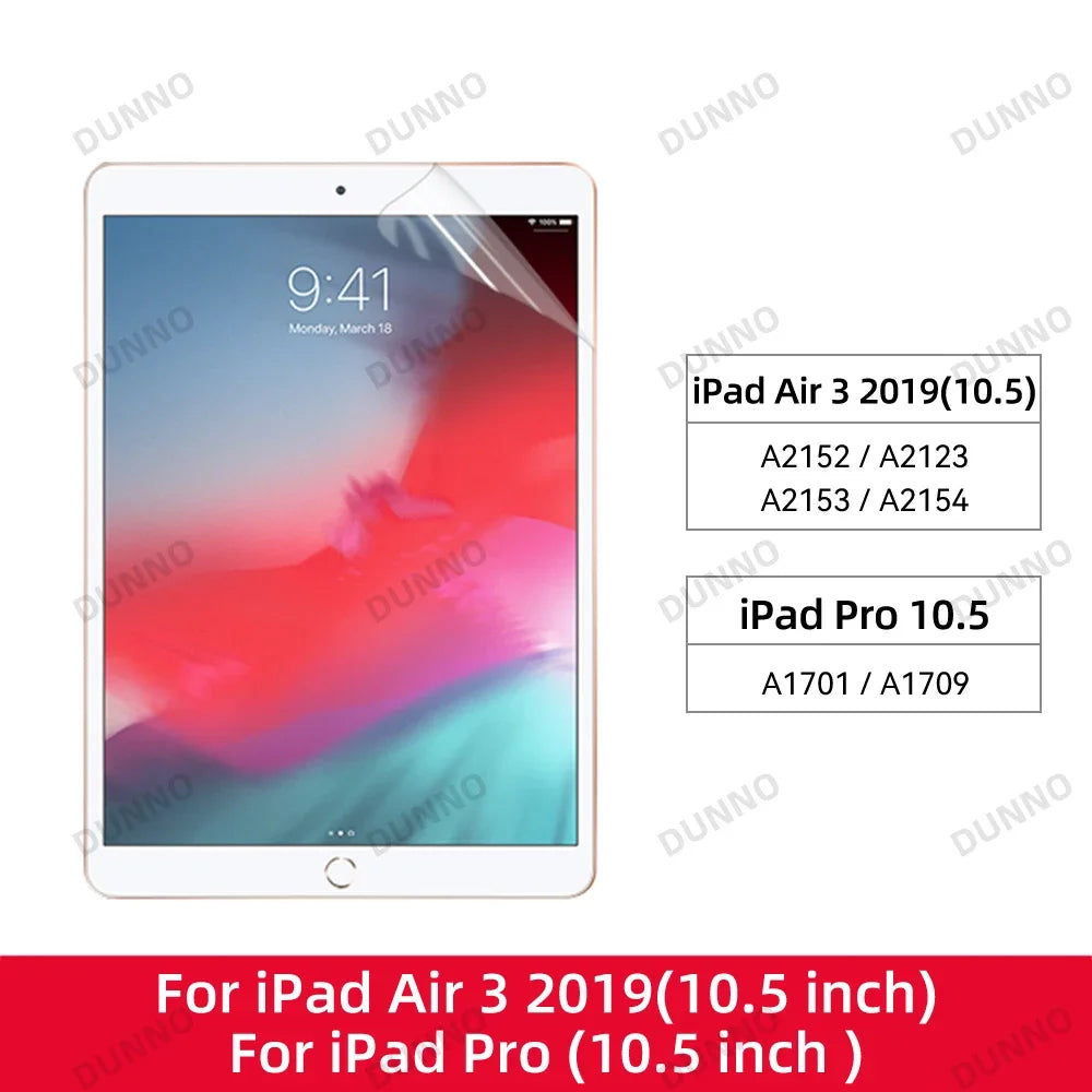 2pcs for iPad Air 2024 Pro 11/13 M4 Screen Protector Film  Paper Feel Matte PET Painting for iPad 7th 8th 9th 10th Generation
