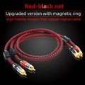 Hi-Fi RCA Cable High Quality 4N OFC HIFI 2RCA-2RCA Male to Male Audio Cable Main Core Independent Shielding One Pair