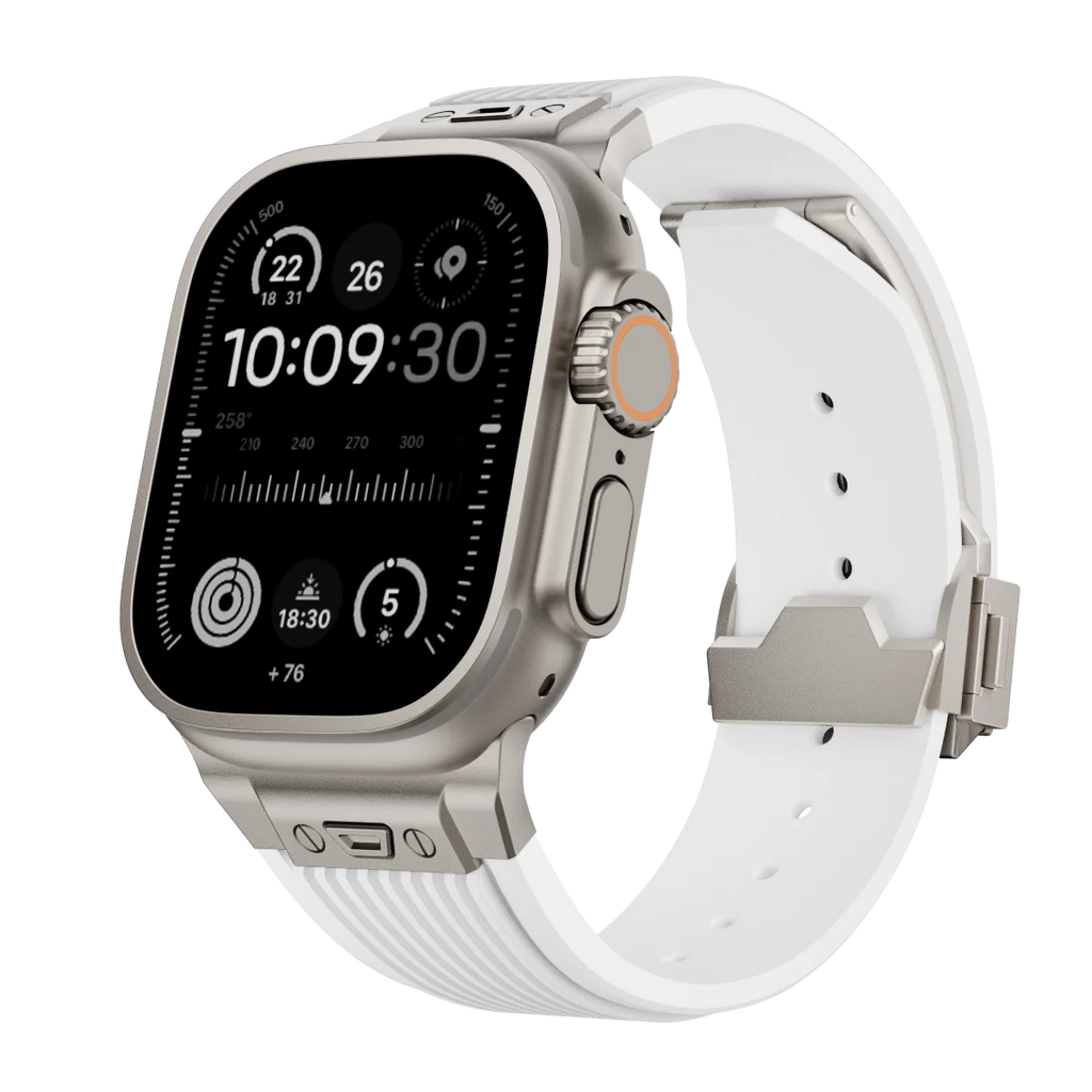Silicone Sports Strap for Apple Watch Ultra 2/1 49mm Series 9 8 7 45mm 44mm Rubber Band for IWatch 6 5 4 3 Se 44mm 42mm Bracelet