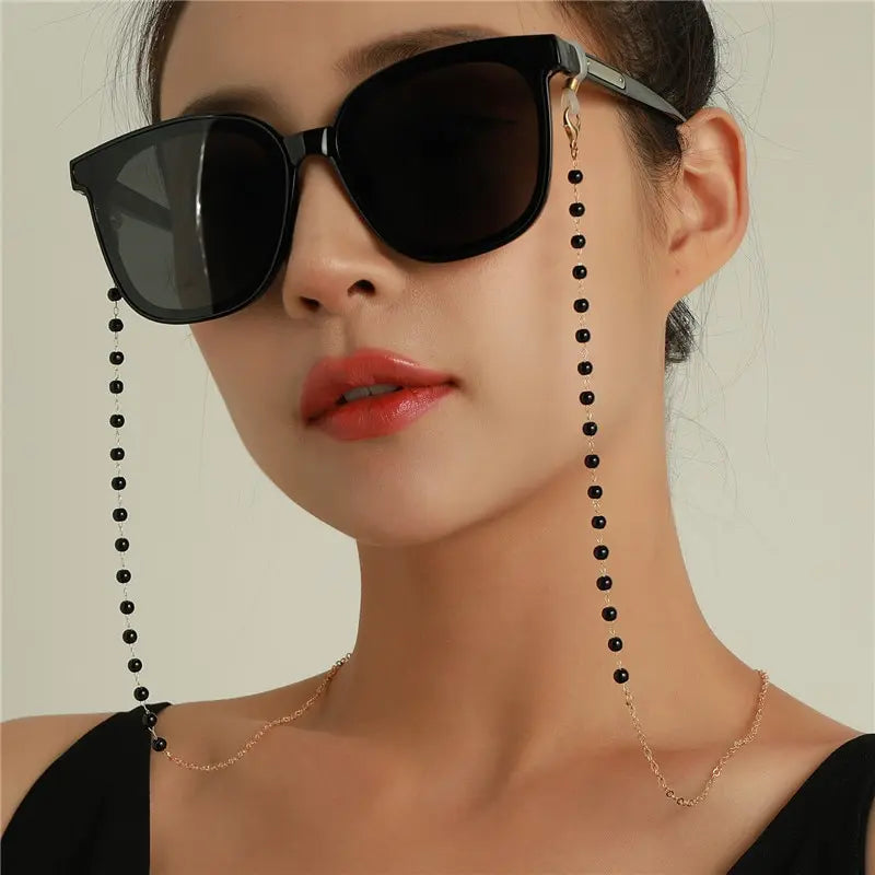2 PCS New Glasses Chain Pearl Glasses Chain Anti Lost Mask Chain Glasses