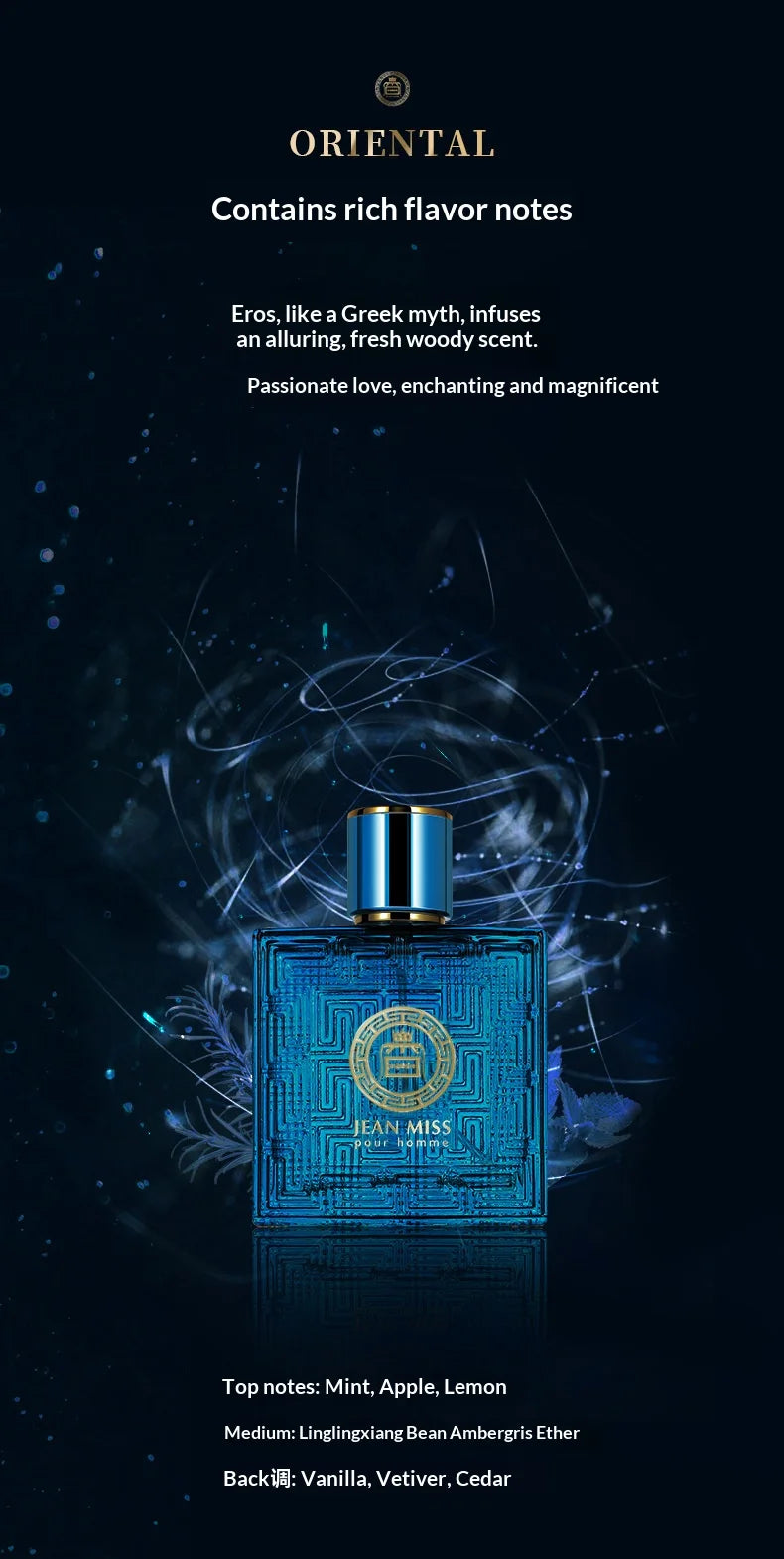 Brand Cologne Men Perfume Fragrance Spray Flirting Pheromone Long Lasting Citrus Perfume Gentleman Valentine's Dating Gift