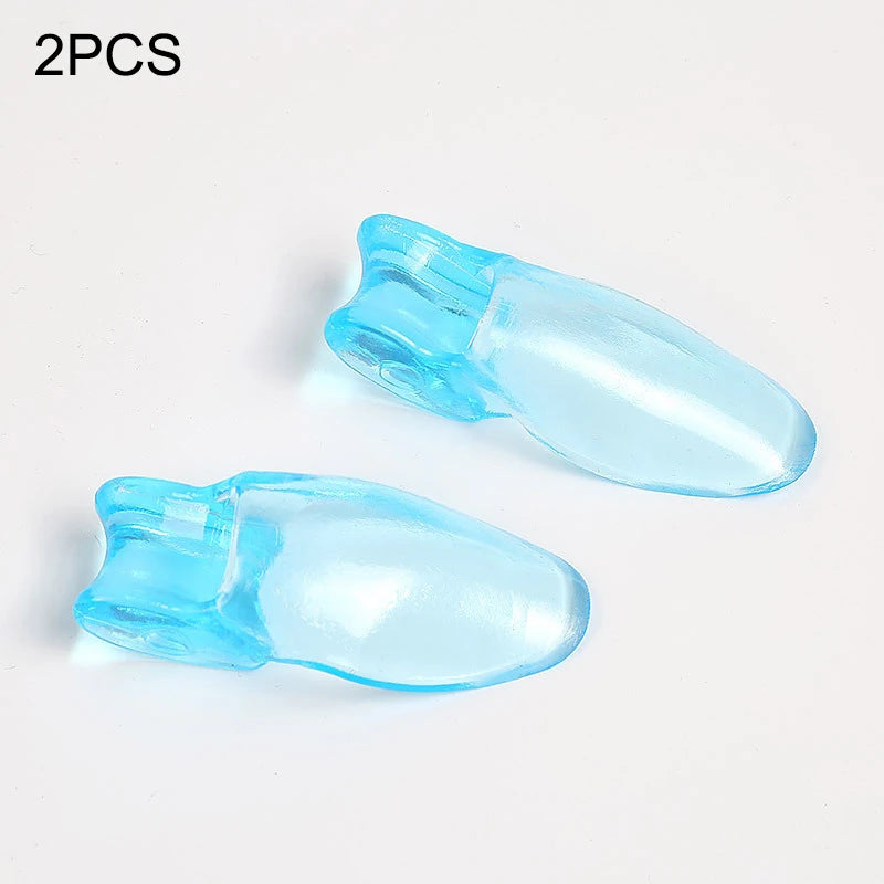 2pc Silicone Toe Splitter Correction Device, Large Foot Bone Separation Toe Sleeve Toe Splitter Manicure Tools For Hallux Valgus