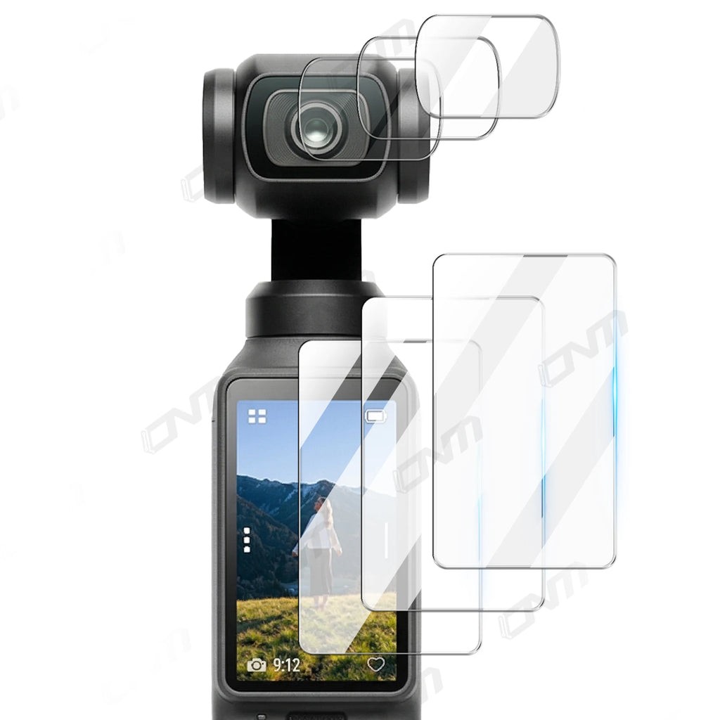 9H Tempered Glass For DJI Osmo Pocket 4 3, Ultra-Clear Glass Camera Lens Screen Protector Film For DJI Pocket4 Accessories
