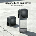 Silicone Lens Cap Protective Cover for Insta360 X3 X4 X5 Panoramic Camera Anti-Scratch Dustproof Lens Guard Accessory